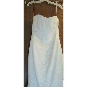 NWT Galina Davids Bridal Womens 6 Wedding Dress and Slip Lacy $600 MSRP
